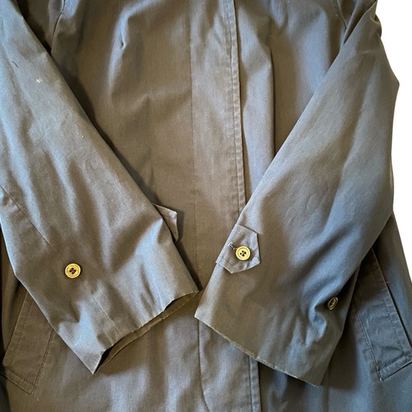 London Fog Vintage Navy Raincoat Weatherwear Distinction Women’s Navy Blue - Picture 6 of 13